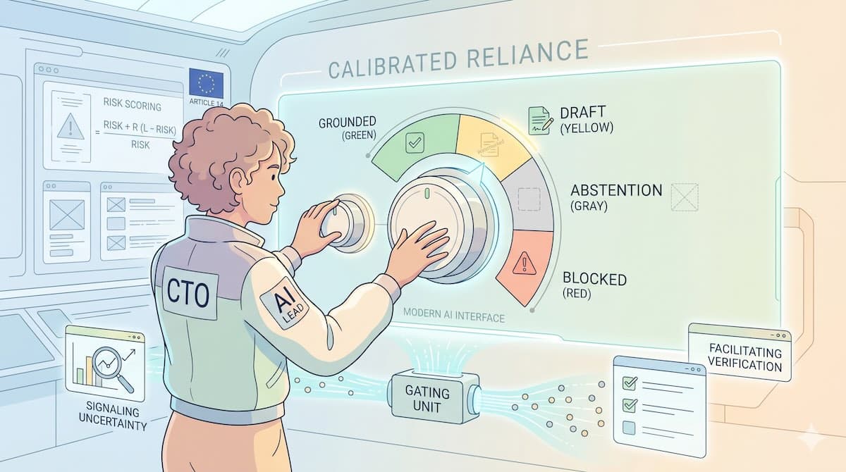 Calibrated Reliance: Stop AI Hallucinations with Better UX